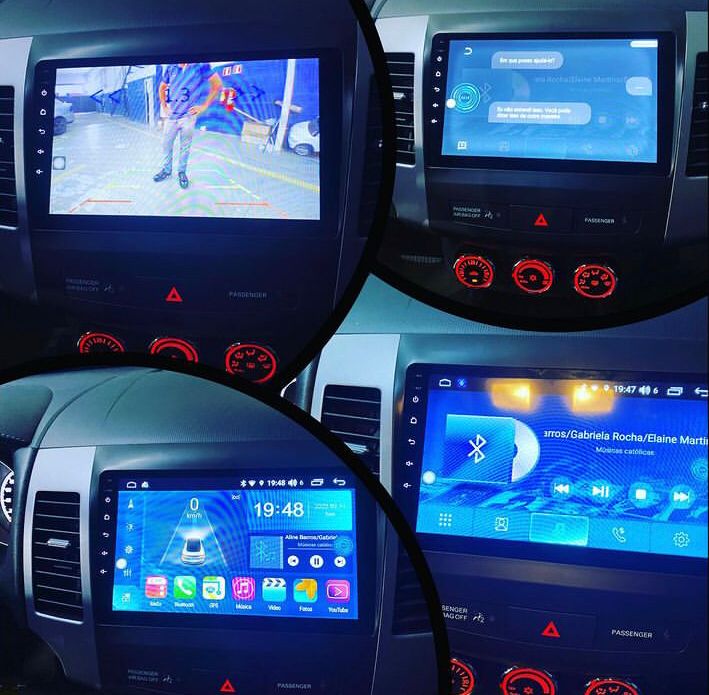Instalação de Kit multimídia Android Auto com CarPlay